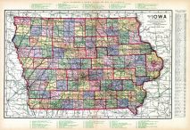 Iowa State Map, Winneshiek County 1915